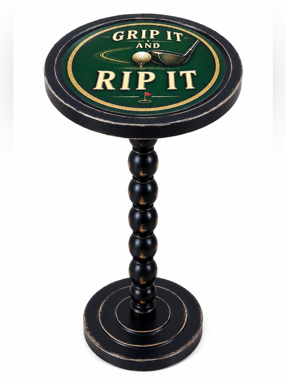 3 Day Sale! Grip It & Rip It Golf Drink Table, Whiskey Stand, Martini Perch